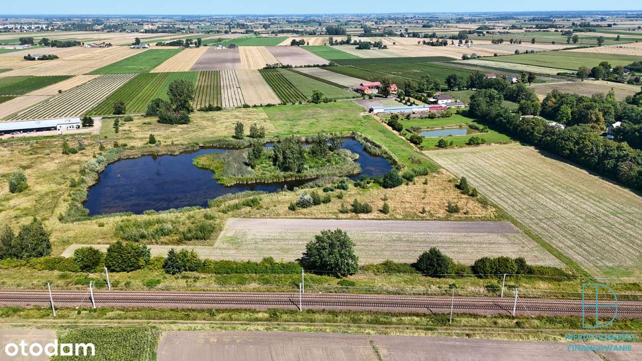 Działka inwestycyjna 7,4 ha ze stawem – przy DK92 i A1-5