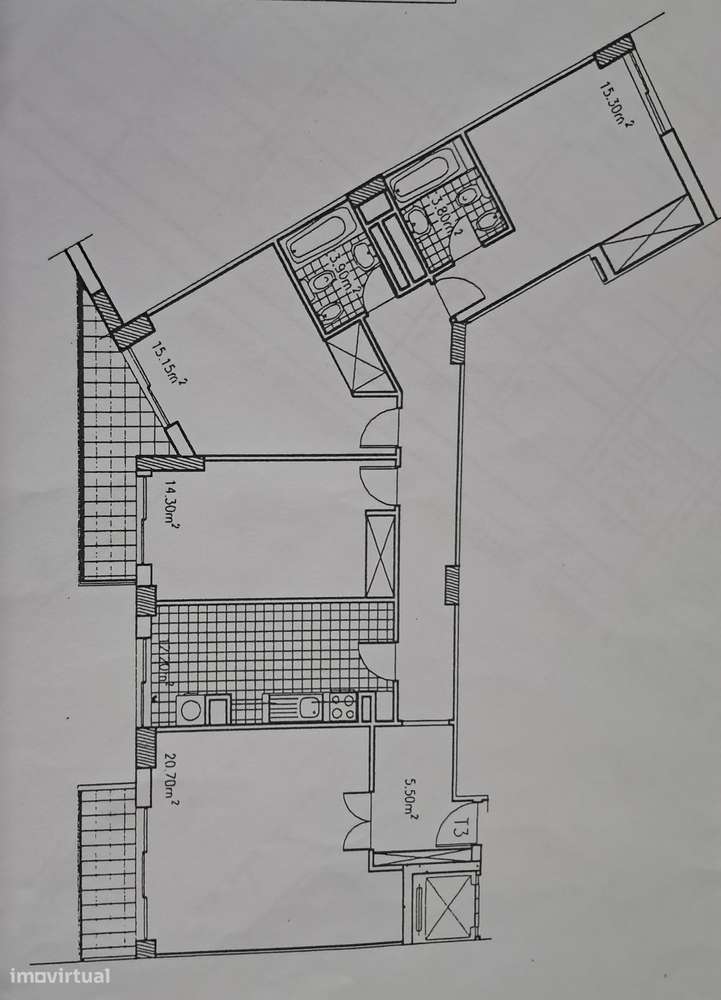 T3 c/130 mts2 Varandas, Garagem, Piscina e Arrecadação-21