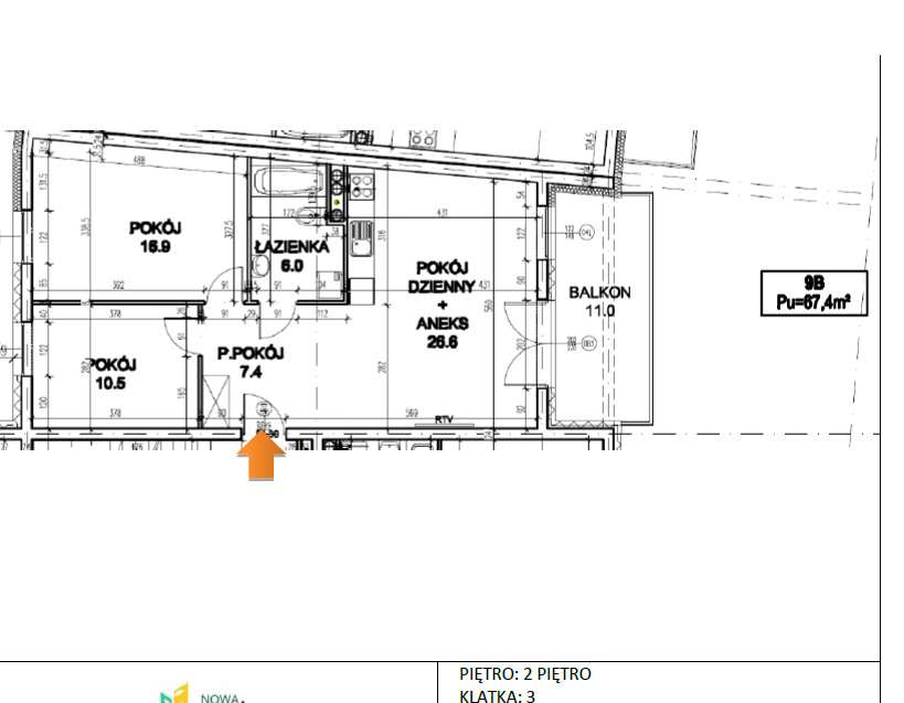 3 pokojowe w atrakcyjnej cenie - Pełny obrazek: 4/4