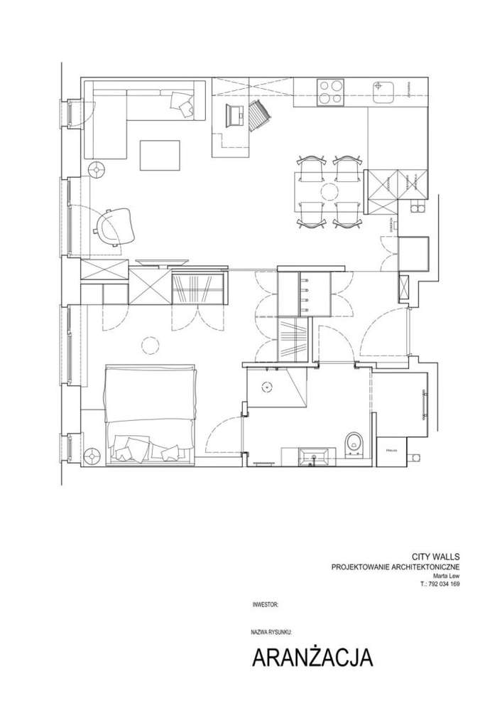 Ciche mieszkanie w budynku Trio-8