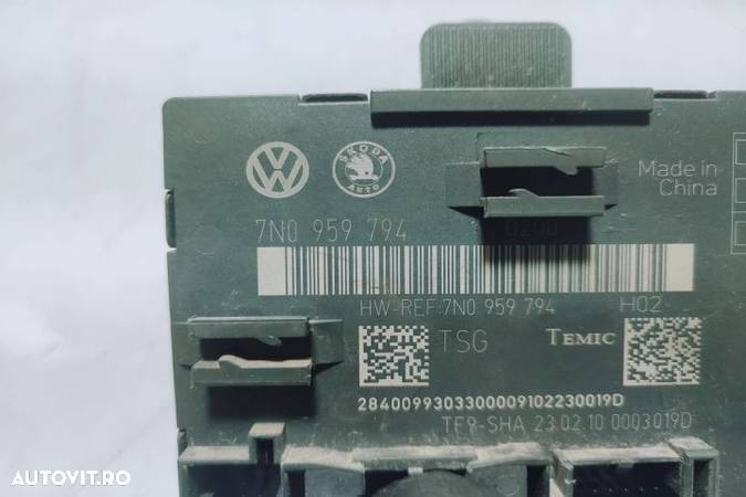 Modul calculator usa dreapta spate 7n0959794 Skoda Yeti 1 (facelift) seria - 2