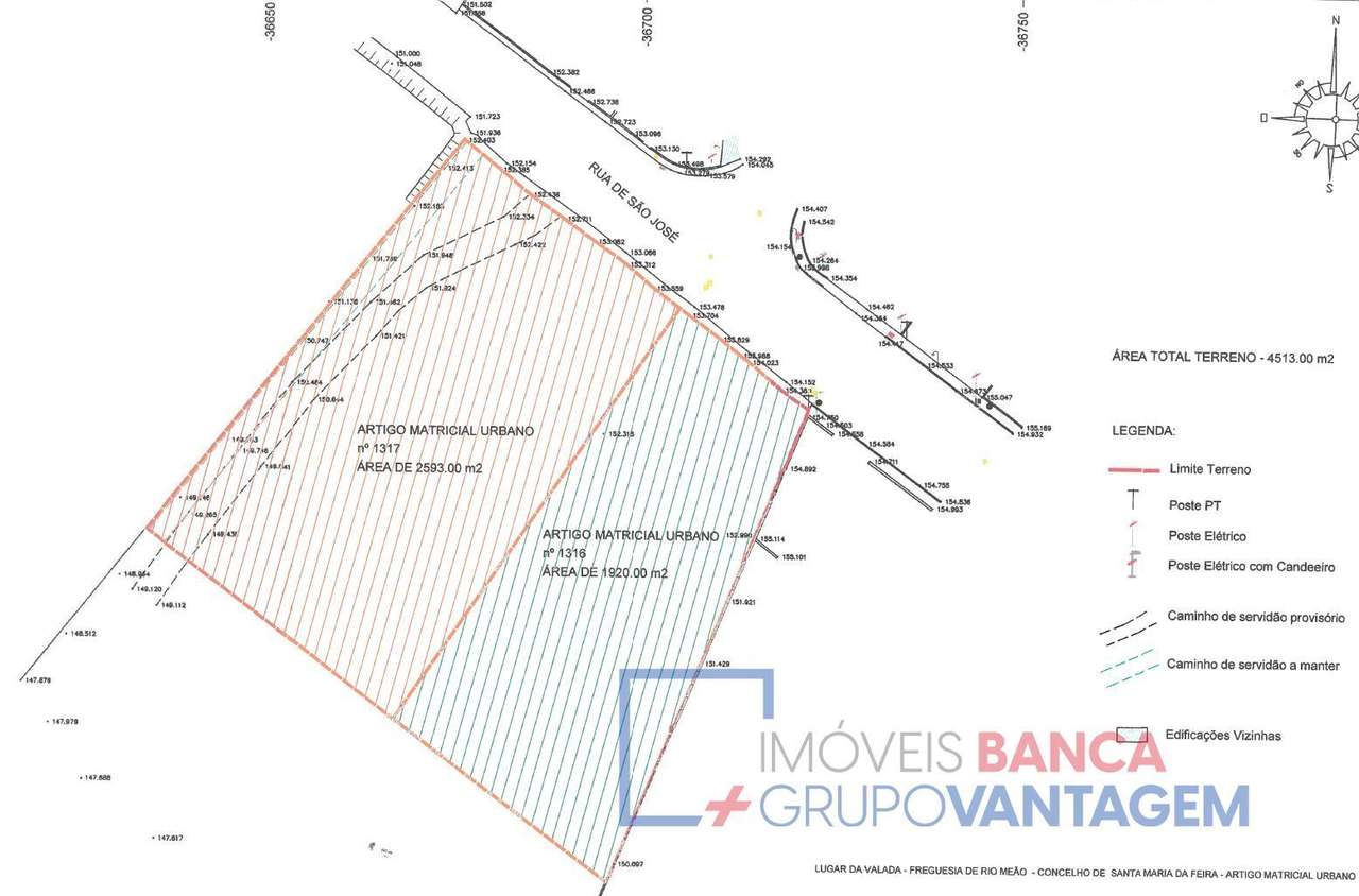 Conjunto 2 Terrenos Urbanos - Rio Meão / Stª Maria da Feira - Grande imagem: 3/7