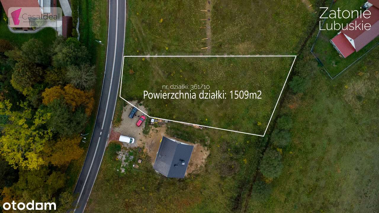 Na sprzedaż działka budowlana 1509 m² – Zatonie, ul. Zielonogórska!-3