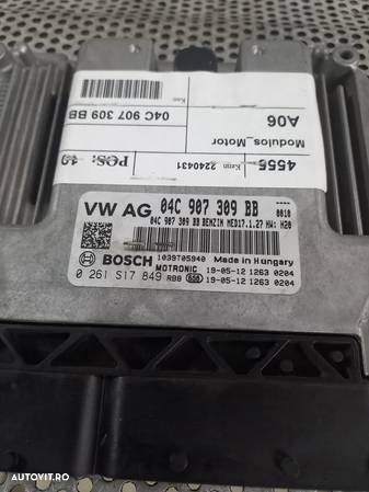 Calculator Motor Ecu Vw T-Roc Polo Seat Ibiza Arosa Skoda Fabia 1.0 TSI Cod 04C907309BB Dezmembrez Vw T-Roc - Dezmembrari Arad - 6