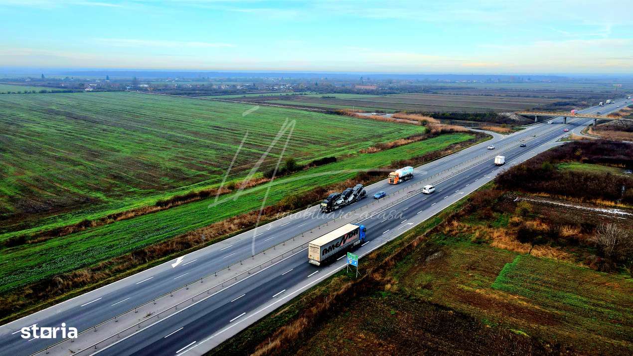 Teren intravilan curti-constructii, industrial, Autostrada A1 - km 62-12