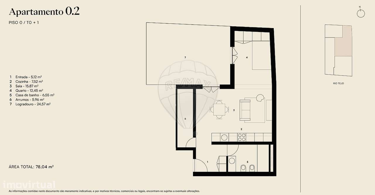 Apartamento T0 para venda - Grande imagem: 5/5