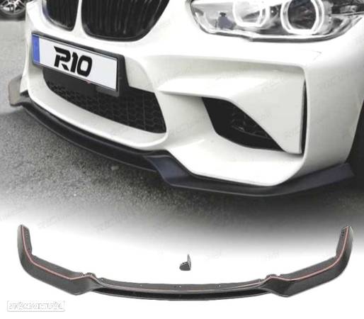 SPOILER LIP FRONTAL PARA BMW F20 LCI LOOK M2 PRETO - 1