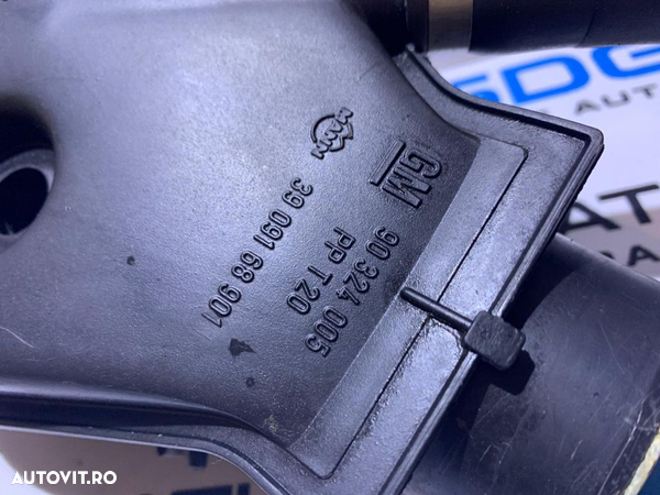 Carcasa Filtru Aer Injectie Carburator cu Furtun Aerisire Chiulasa Opel Vectra B 1.6 1995 - 2002 Cod 90325594 - 4