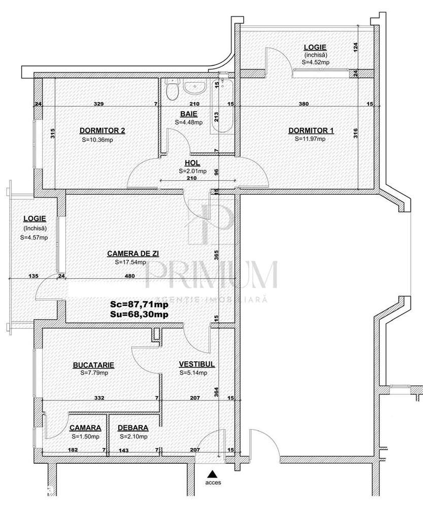 CENTRAL - 3 Camere - RENOVAT - Centrala proprie - Clima - Imagine principală: 5/6