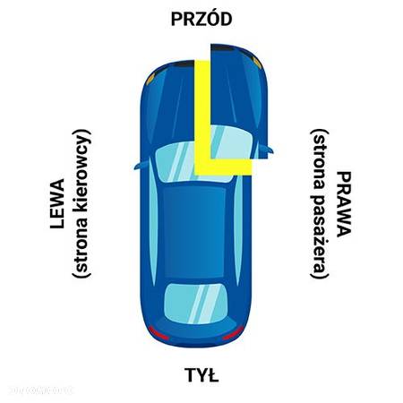 BŁOTNIK BMW 3 E46 438 PRAWY CZERWONY 01-05 PRZÓD SEDAN KOMBI FL PRODUKT POLSKI - 2