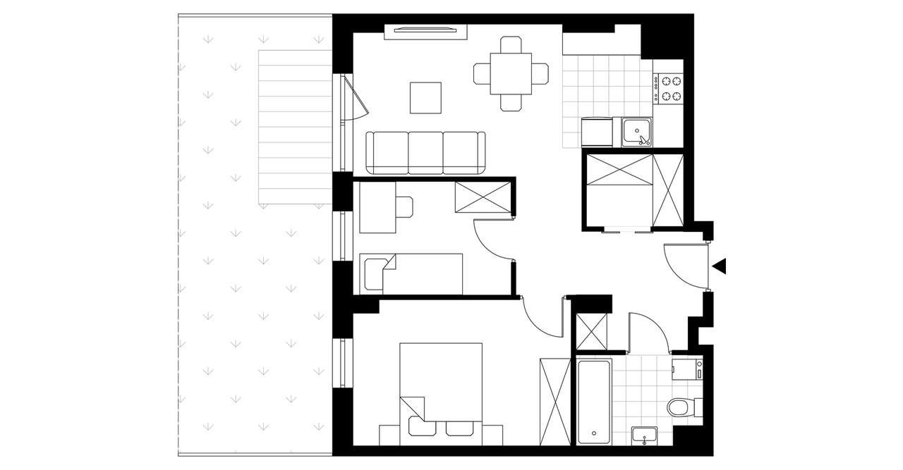 3-pokojowe mieszkanie 52m2 + ogródek Bez Prowizji - Pełny obrazek: 3/8