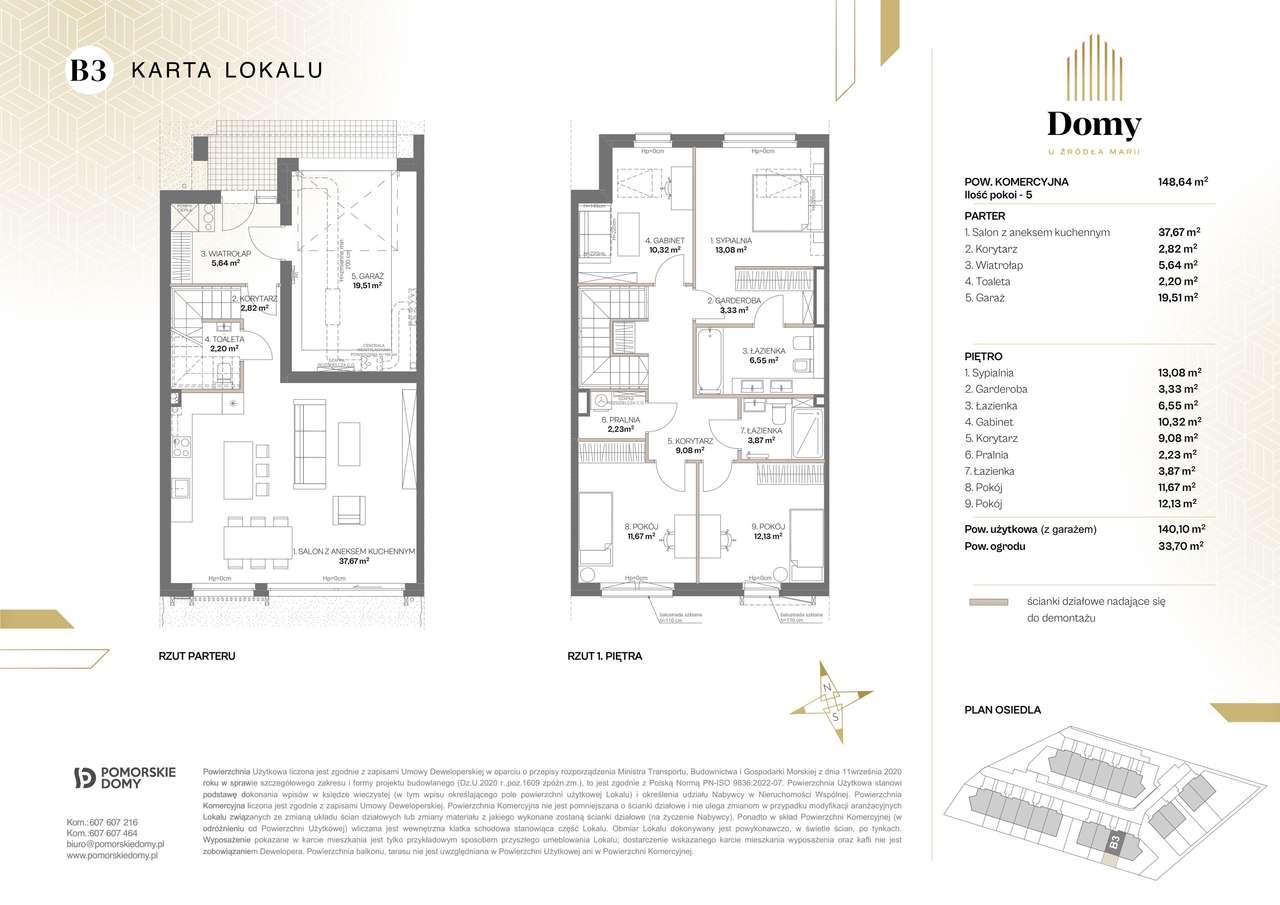 Domy u Źródła Marii | dom 5-pok. | B3 - Pełny obrazek: 2/9