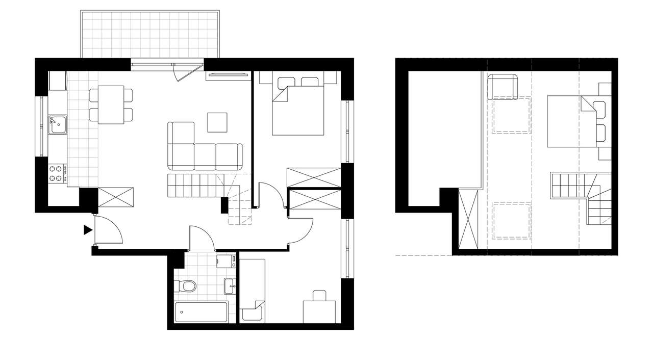 4-pokojowe mieszkanie 71m2 + balkon - Pełny obrazek: 3/7