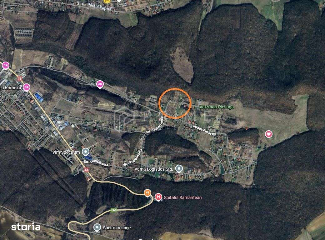 Teren 2.000 mp Corunca – vedere panoramică, lângă pădure, 70 €/mp-1