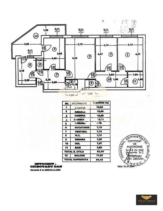 Apartament 4 camere Titulescu | Imobil 1978