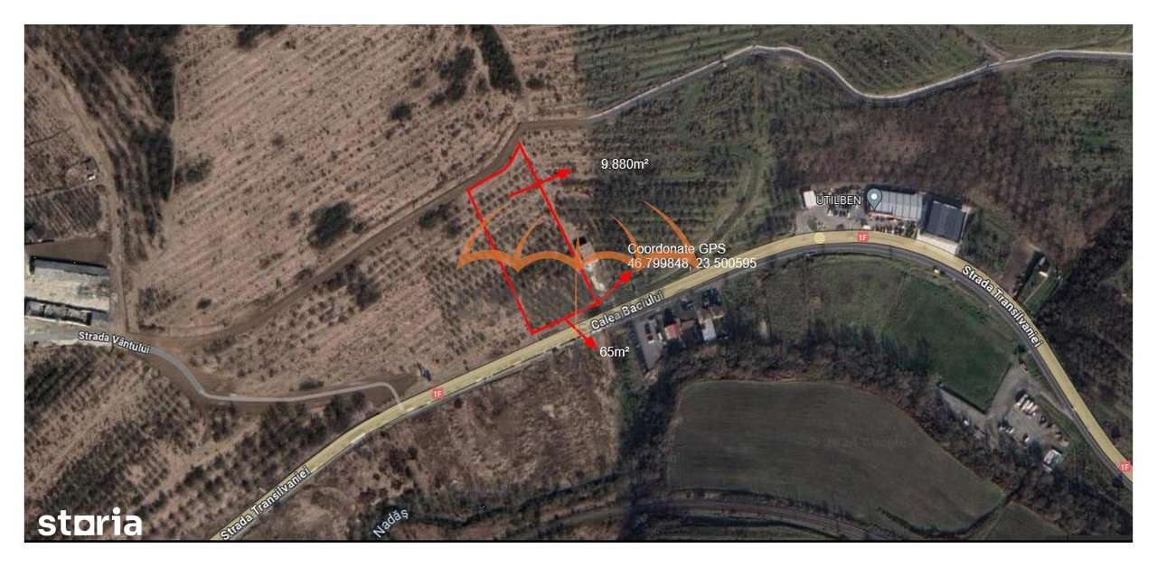 Teren intravilan de vanzare in Baciu 9.880m² - Imagine principală: 2/4
