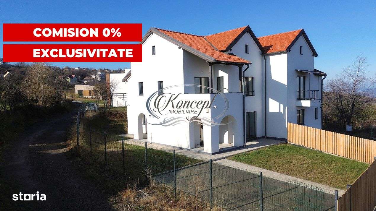 Duplex modern Feleacu cu vedere panoramica spre Cluj - Imagine principală: 4/19