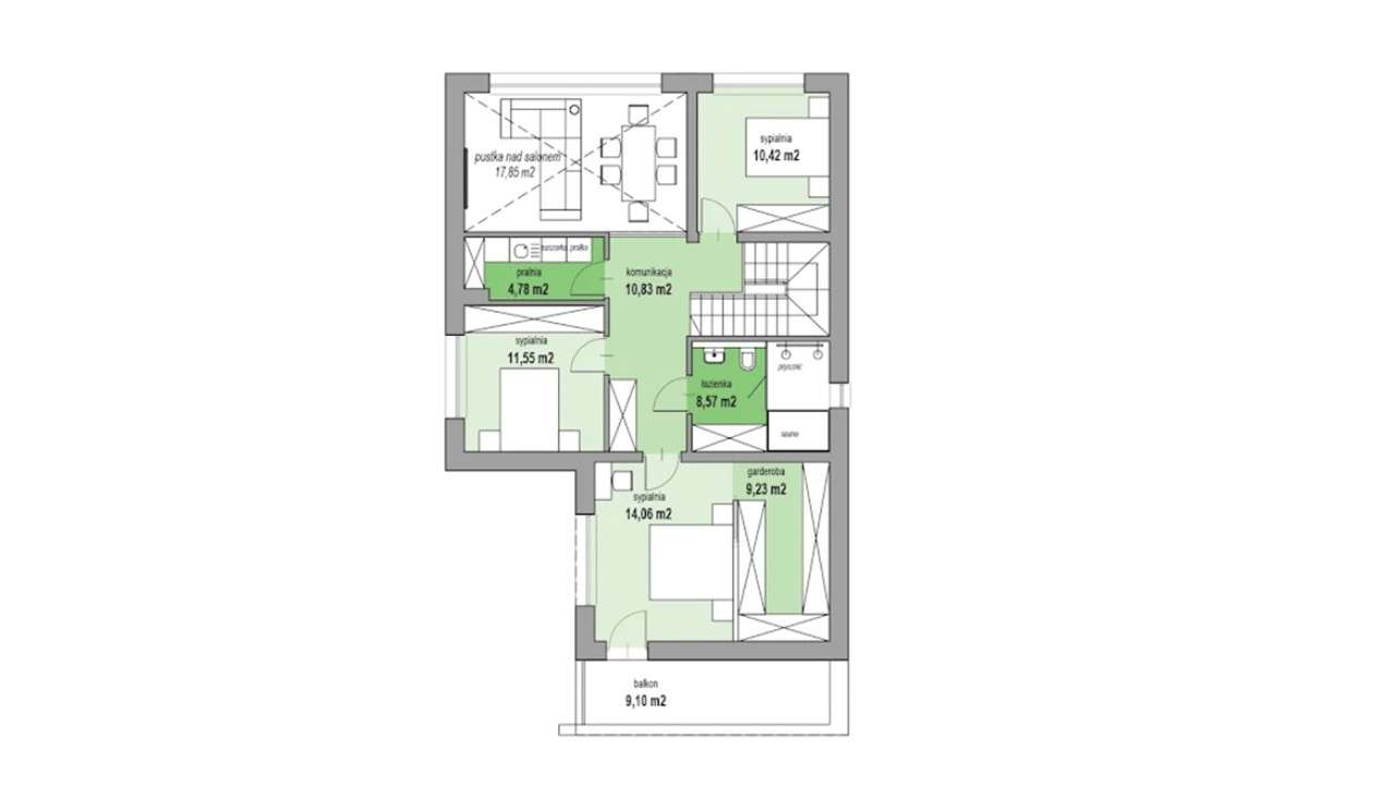 DOM WOLNOSTOJĄCY NA DZIAŁCE 800 M2-3