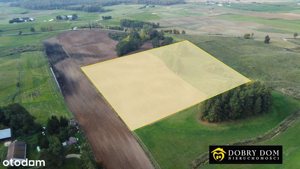 Piękna działka rolna 4,1 ha nad jeziorem-gmina Giby-4
