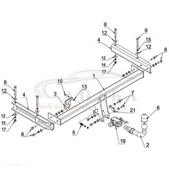 Hak Holowniczy Automat Do Audi A6 Allroad C6 Kombi 2006-2012 - 3