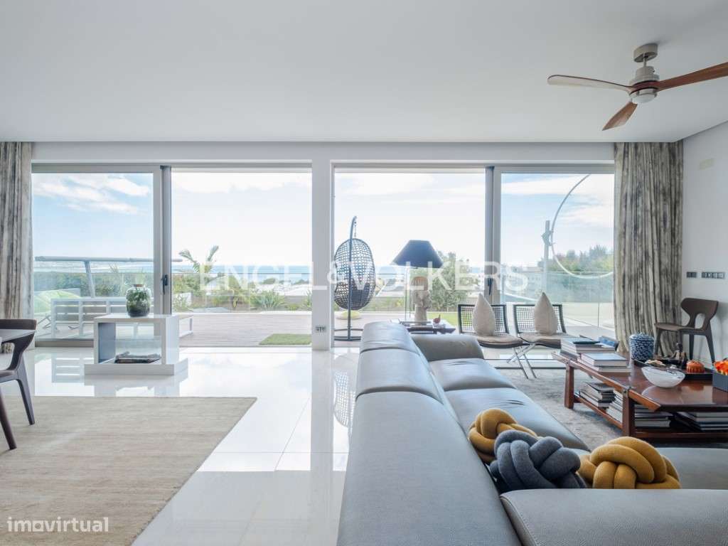 Moradia de Luxo com Piscina e Excecional Vista Rio e Mar em Oeiras - Grande imagem: 3/30