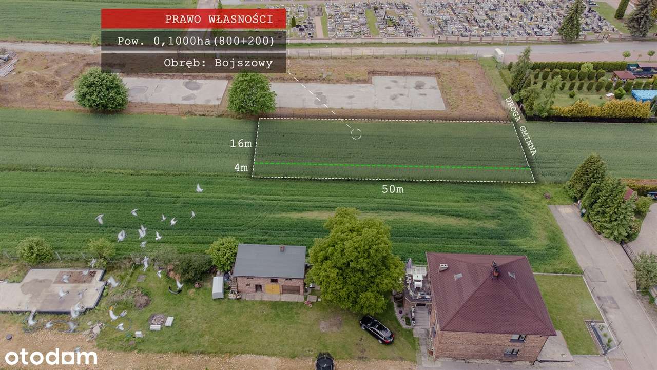 Działka usługowa 800m² Bojszowy. Pod sklep, gabinety, własna droga!-3