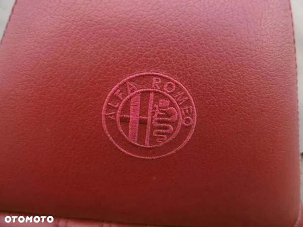 Kanapa Fotel Przedni Pasażera Boczki Tapicerki Skóra Czerwona Alfa Romeo Brera - 4
