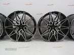 Jantes Look Bmw M3/M4 Style 826M 19 x 8 et35 + 9 et40 5x120 Preto + polido - 3