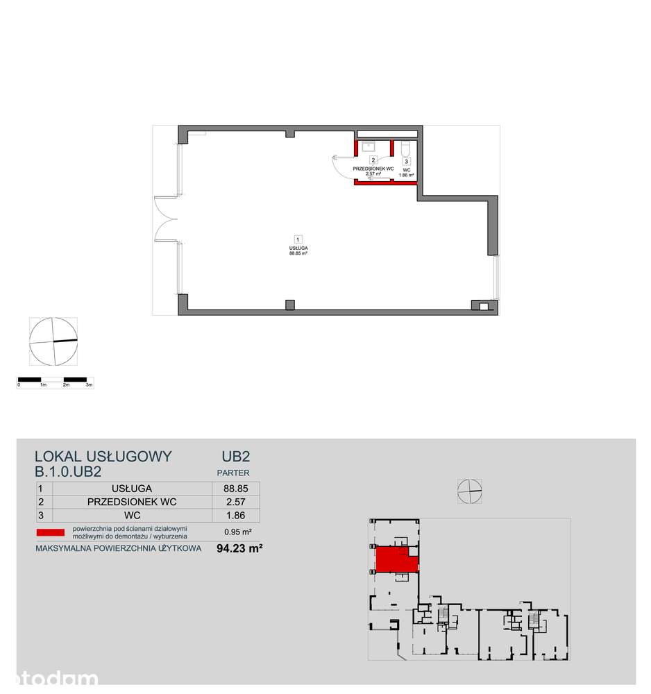 Świetna ekspozycja - Frontowy lokal usługowy 94 m² w Atal SKY+-2