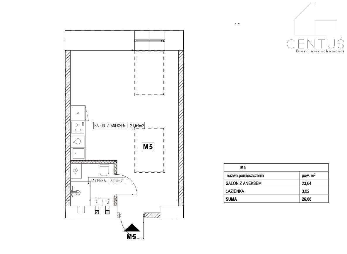 Ustawna kawalerka przy Pl. Boh. Getta-6