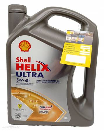 SHELL HELIX ULTRA 4L 5W40  ZAWIESZKA SHELL GRATIS - 5