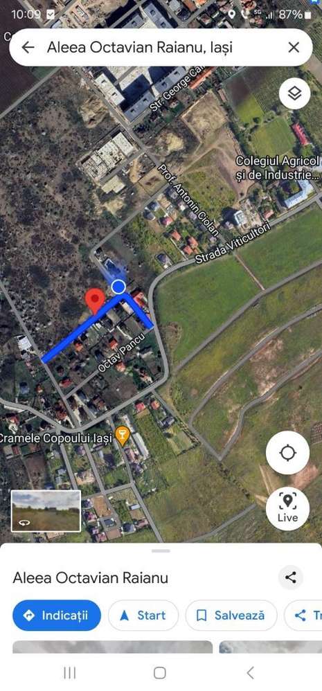 Teren 400- 600 mp Iasi Copou Al. Sadoveanu Viticultori - Imagine principală: 3/6