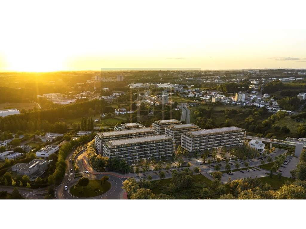 APT T1 NOVO, COM TERRAÇO, PISCINA, GINÁSIO, LUGAR DE GARAGEM, MAIA-16
