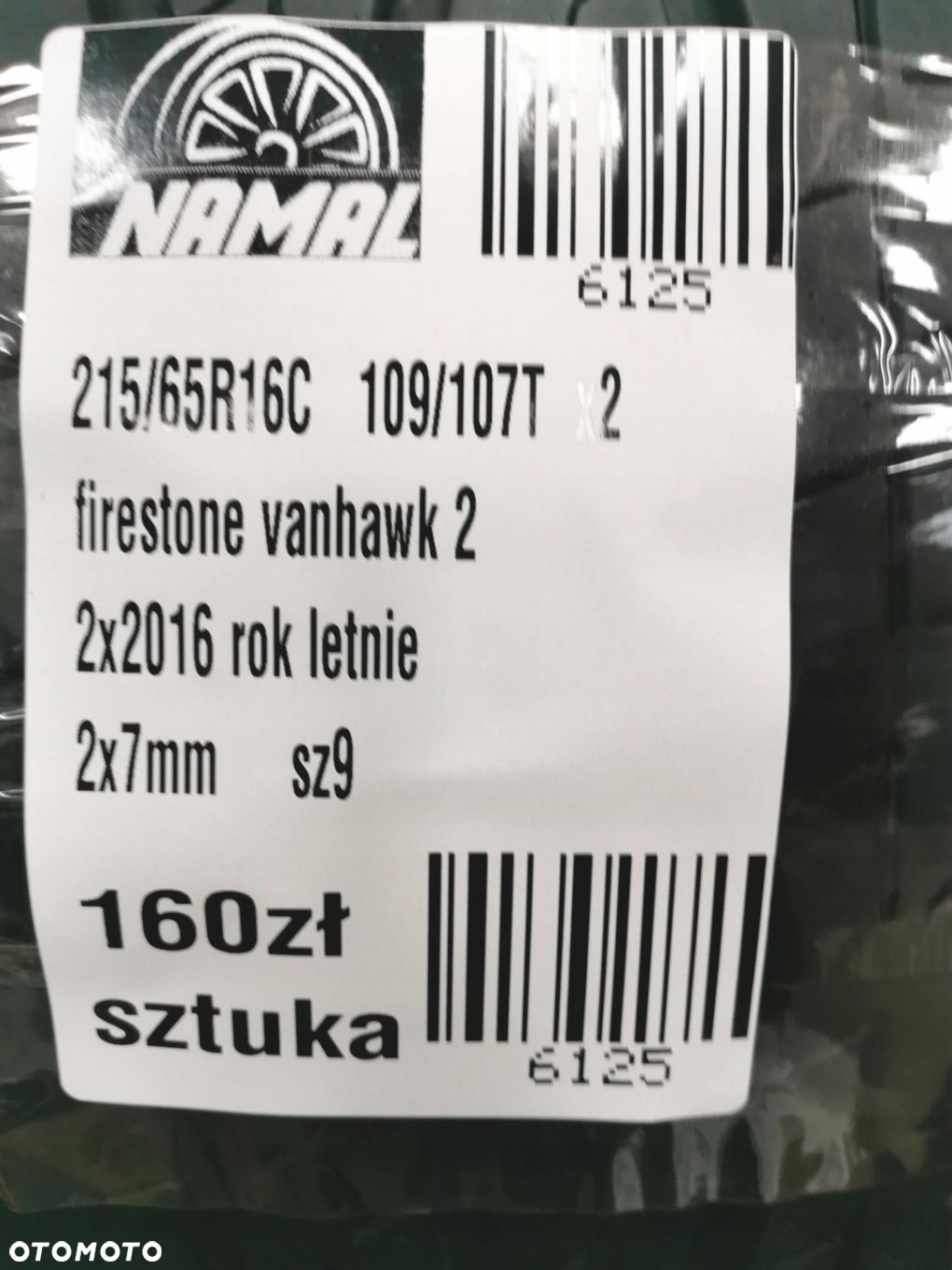 215/65R16c firestone 2016 opony letnie 7mm 6125a - 8