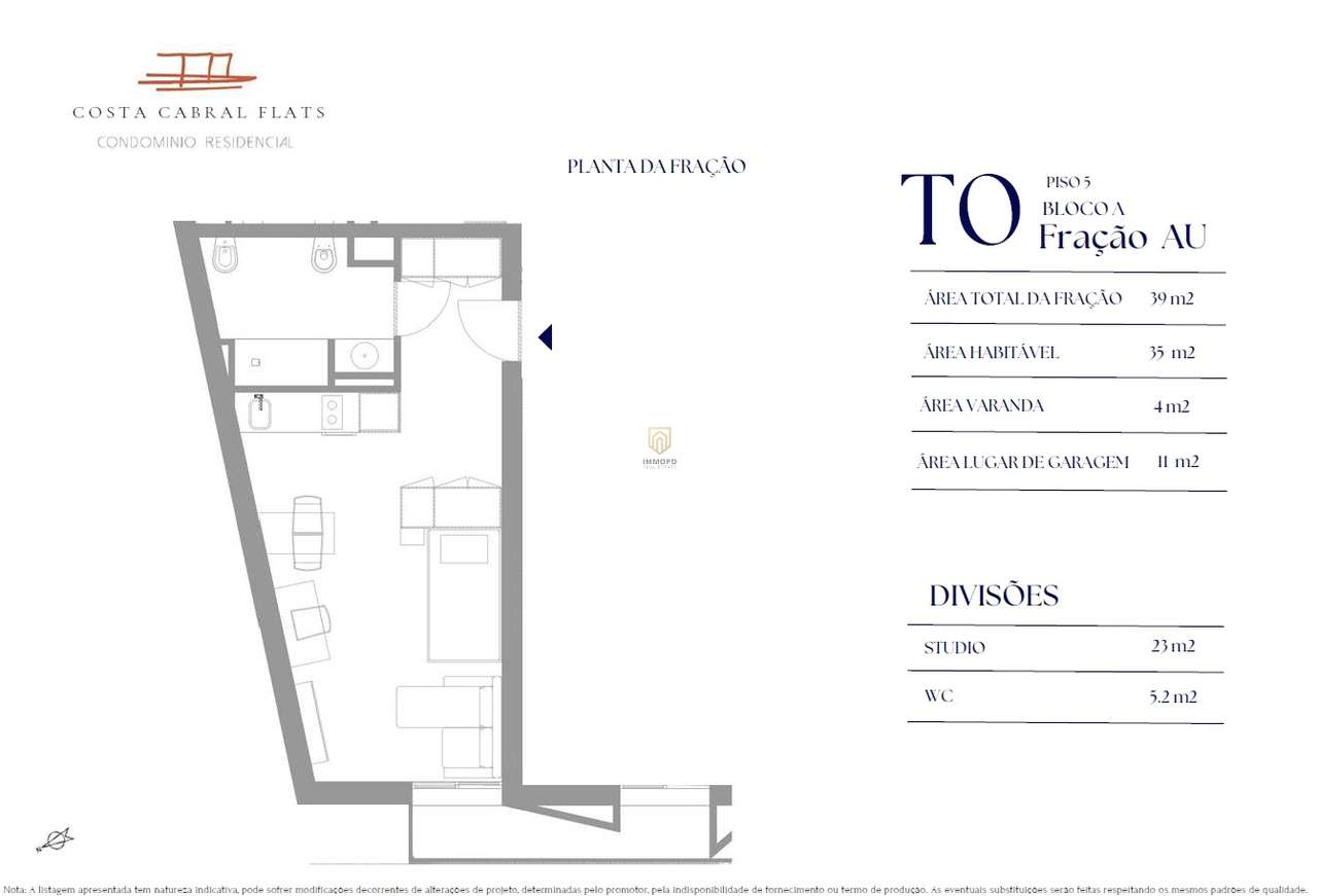 Apartamento T0 Venda em Paranhos,Porto - Grande imagem: 5/6