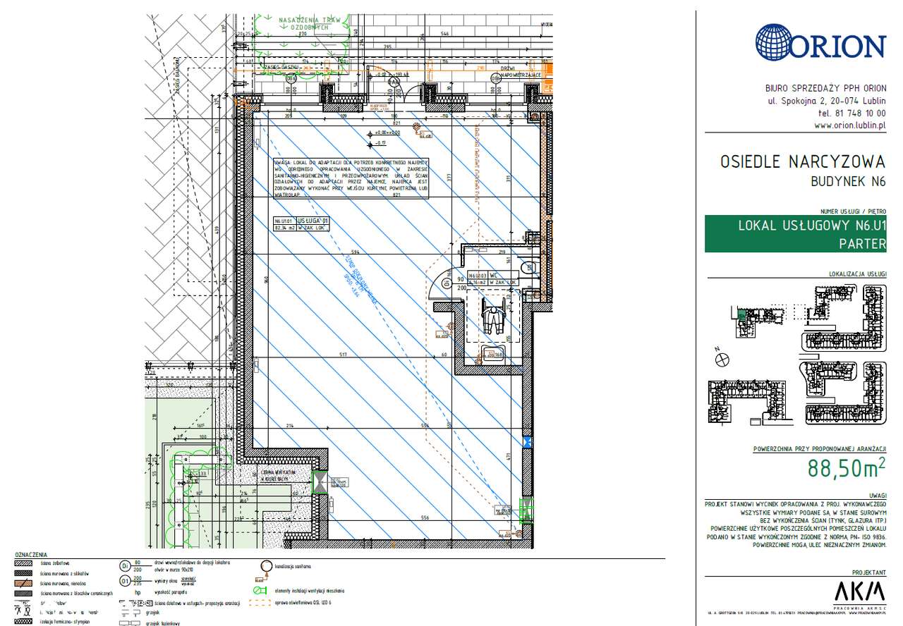 LOKAL USŁUGOWY 88,50 m2 Lublin Ponikwoda ul. Narcyzowa - BEZPOŚREDNIO!-5
