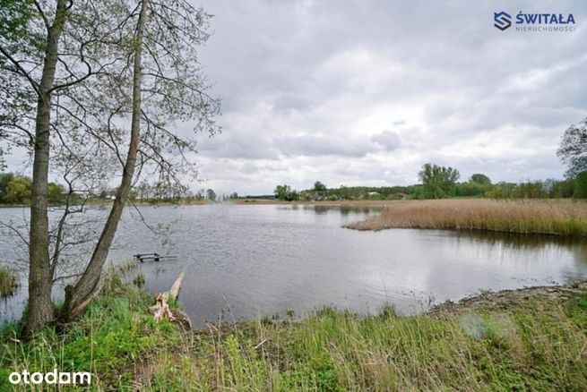 Piękna działka nad jeziorem z linią brzegową