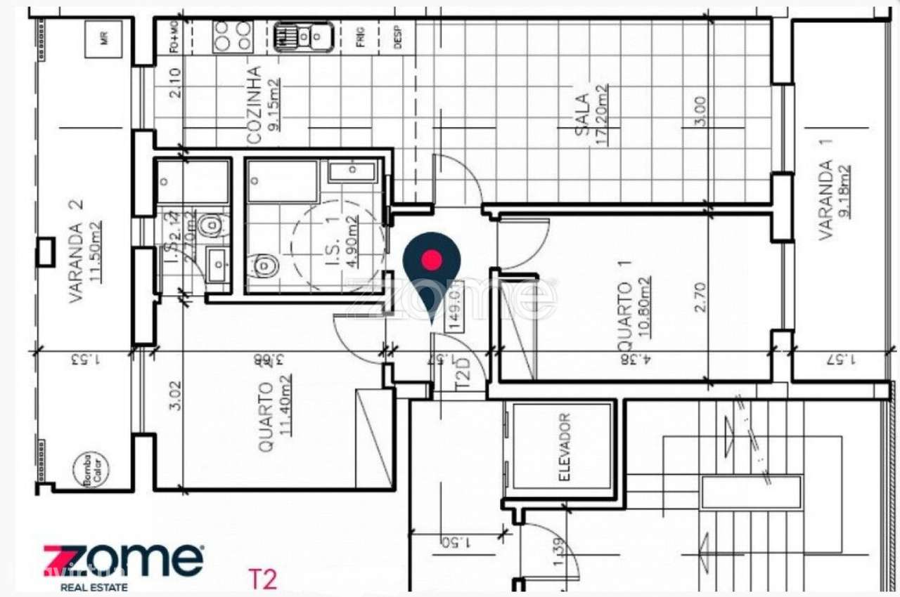 Apartamento T2 | Quinta da Maia | Construção | Garagem-14