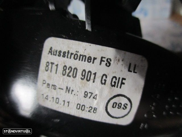 Grelha Friso 8T1820901 AUDI A5 8T3 2013 3.0TDI 205CV 3P CINZA ESCURO FRT ESQ GRE VENTILAÇÃO - 3