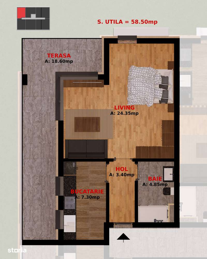Apartament doua camere si Garsoniere. Direct Dezvoltator. Comision 0%-8