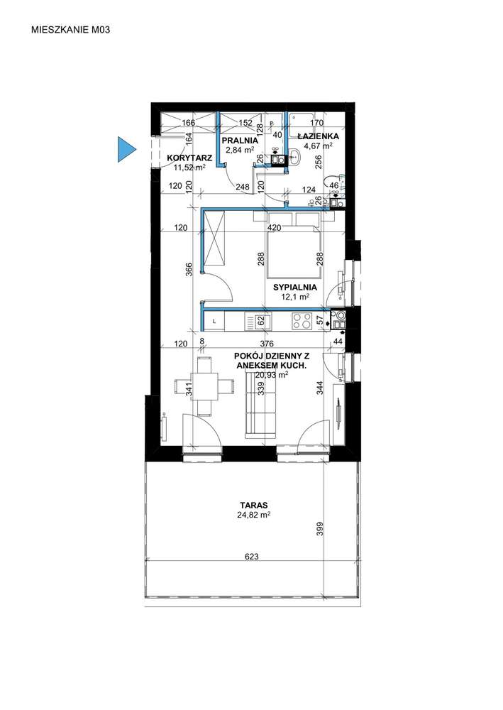 Comfort Corner | mieszkanie 2-pok. | M3 - Pełny obrazek: 2/6