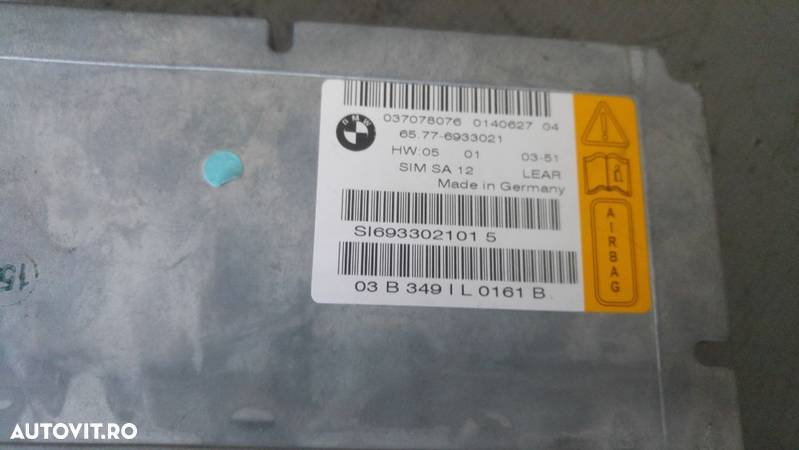 calculator modul airbag unitate gateway bmw seria 7 e65 6577-6933021 - 2