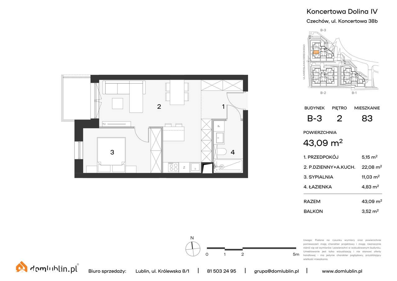 Osiedle Koncertowa Dolina | mieszkanie 2-pok. | 83 - Pełny obrazek: 2/8