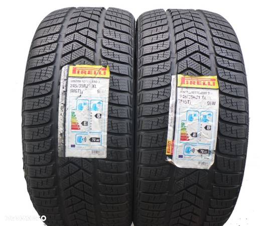 4 x PIRELLI 245/35 R21 96W XL Winter Sottozero 3 MGT Zima DOT15 NIEUŻYWANE JAK NOWE - 3