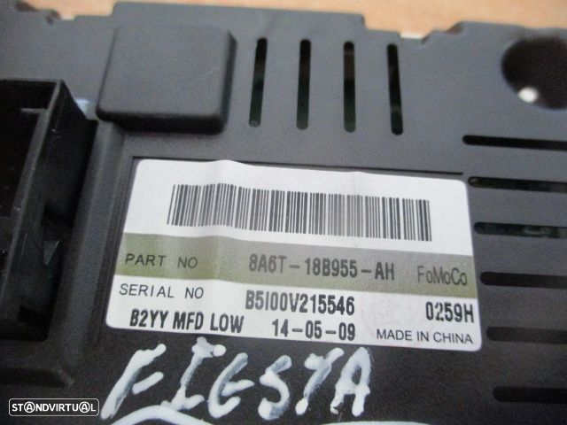 Display Relogio 8A6T18B955AH FORD FIESTA 2009 - 3