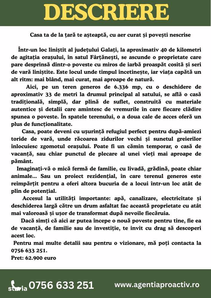 Casa ta de la țară te așteaptă, cu aer curat și povești nescrise - Imagine principală: 2/5