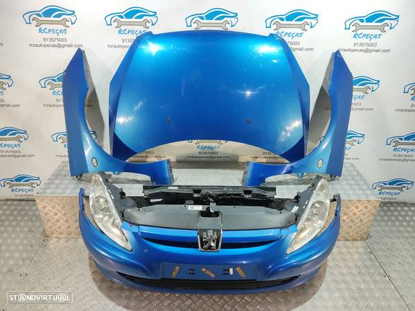 FRENTE COMPLETA PEUGEOT 307 3 A/C CAPOT PARACHOQUES GUARDA-LAMAS OTICAS RADIADOR VENTILADOR FRENTE FIBRA REFORÇO - 21