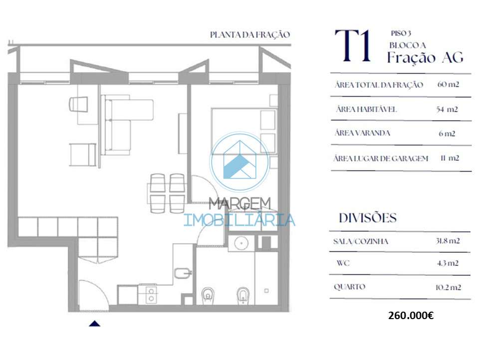 T1 c/varanda e garagem a 5 min da Faculdade Medicina do Porto - Grande imagem: 4/24