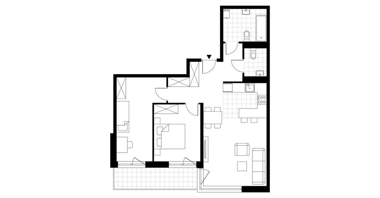 3-pokojowe mieszkanie 70m2 + balkon Bez Prowizji - Pełny obrazek: 3/8