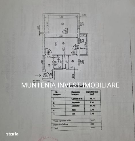 Ap. 2 camere cf. II, sd. etaj 1, Trivale-5